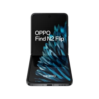 OPPO - Find N2 Flip - Téléphone Portable Pliable - Smartphone 5G - 8 Go RAM + 256 Go - Double Capteur 50 MP, Frontal 32 MP - Écran AMOLED 120 Hz 6,8" - Batterie 4300 mAh + Charge Rapide 44W - Noir