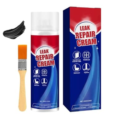 Leak Repair Cream,Spray D'étanchéité Imperméable Avec Pinceau, Spray Etancheite Exterieur Toiture Liquide D'étanchéité Transparent, Revêtement Imperméable, Sprays Hydrofuge Toiture (1)
