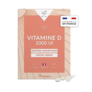 Yves Ponroy Vitamine D Physiotech - Complément Alimentaire Immunité Adulte - A base de Vitamine D3 - Renforce le Capital Osseux - 90 Comprimés - Cure de 90 Jours - Fabriqué en France