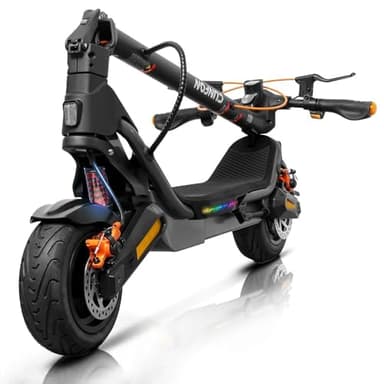 CUNFON Nouvelle Trottinette Electrique Adulte, Max Moteur 1000W, 9.5" Tout Terrain Trotinette Electrique Pliable, Batterie 13 Ah, Double Amortisseurs, Double Frein, avec App, Autonomie 45-55KM
