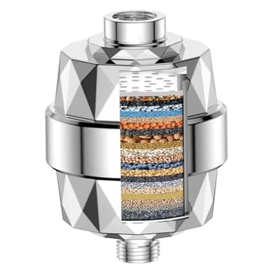 Filtre Douche 22 Niveaux, YEAUPE Filtres de Douche Universels, Elimine le Chlore,les Métaux Lourds et Autres Dépôts, Supplément de Vitamine C,Améliore la Santé de la Peau et Des Cheveux
