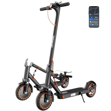 TODIMART T6 Trottinette Electrique Adulte antivol Ultra Legere Moteur 350W/25KM/H Autonomie 35KM Batterie 36V 7.8Ah Trotinette électrique Adulte Pliable pneus nid d'abeille increvables Avec suspension