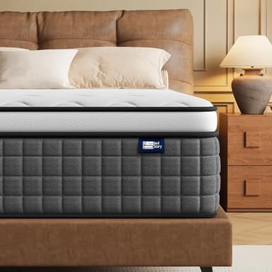 BedStory - Matelas 90x190-30 cm - Matelas Ressorts Ensach - Confort Ferme - Mousse de Confort Double - Isolation des Mouvements - Hypoallerg¨¦Nique - Soutien Lombaire - Durable & Respirant
