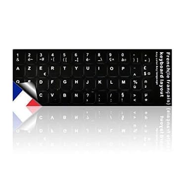 LEDELI Autocollants de Clavier pour PC, PC Portable - AZERTY Français Layout