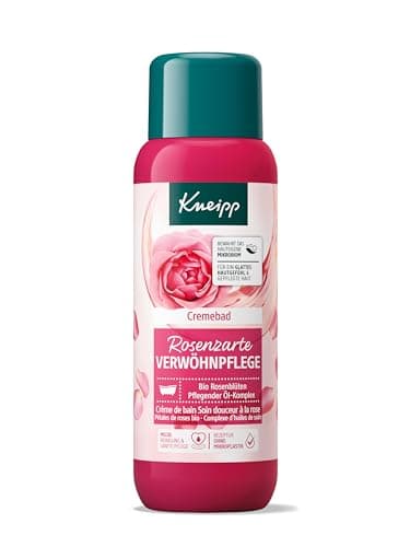 Kneipp Bain Crème aux Roses Soin Doux - Additif de Bain avec un Extrait de Haute Qualité de Fleurs de Rose Bio et un Complexe d'Huiles Nourrissantes - Offre une Sensation de Peau Lisse et Soigne la