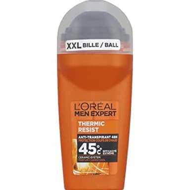 L'Oréal Men Expert - Thermic Resist Déodorant Bille pour Homme - 50 ml (Lot de 2)
