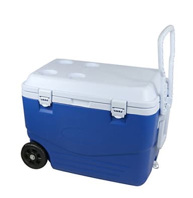 Glacière Rigide 46 litres, 60,5 x 35,5 x 41,5 cm, Bleu/Blanc