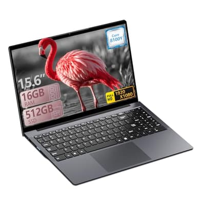 Ordinateur Portable 15,6 Pouces, Pc Portable Win 11 Pro, Ordinateurs Portables HD 1920x1080 Portables Core jusqu'à 3,4 GHz, Pc Portable 16Go 512Go SSD, Laptop avec WiFi 5 Type-c, Carte TF Ordinateur