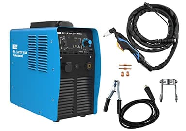 Découpeur plasma Güde 20095 GPS-K Aircut 40 AK (découpeur plasma, compresseur intégré, découpe de métal jusqu'à 12 mm d'épaisseur, torche coupante de 2,5 m avec guide à rouleaux)
