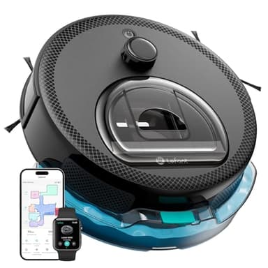 Lefant M330 Pro Robot Aspirateur Laveur 3 en 1, 5000Pa d'Aspiration, Navigation dToF, Cartographie, Zones Virtuelles, Évitement d'obstacles PSD, 150min, Aspirateur Robot Connecté par Alexa/APP/WiFi