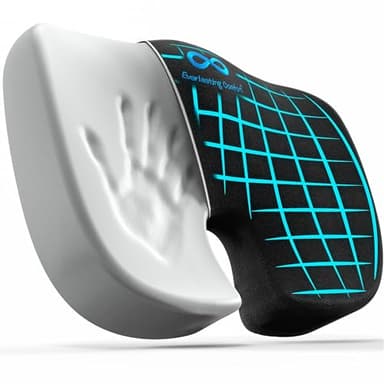 Everlasting Comfort Coussins de siège en Mousse à mémoire de Forme pour chaises de Bureau – Coussin Anti-Douleur sciatique et Coccyx – Coussin de siège de Voiture et de Chaise de Bureau – Accessoires