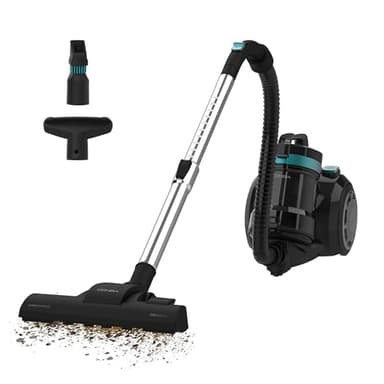 Cecotec Aspirateur Traîneau sans Sac Conga Rockstar Cyclonic Plus. 800W, Réservoir Grande Capacité 2L, Filtre HEPA, Inclut un Tube Télescopique Métallique Réglable et Accessoires pour Meubles et Coins