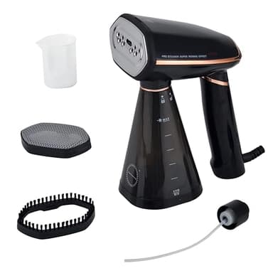 Défroisseur Vapeur Portable 1600W ORGANCE Steameo | Défroisseur à Main Vertical Voyage | Léger & Compact |Anti-Froissage | Brosse Anti-Peluches + Housse Cadeau Inclus | Pour Textiles, Habits, Costumes