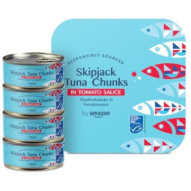 by Amazon MSC Morceaux De Thon Listao À La Sauce Tomate, 4x145g