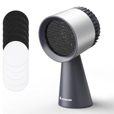 AAOBOSI Hotte Aspirante Portable, Mini Hotte Asipirante avec 3 Vitesses, Mode Recyclage avec Filtre à Charbon, Hotte Portative Pour Barbecues,Cuisine,Fondue,Camping,Caravanes,Cuisines et Appartements