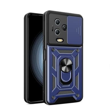Lucyliy Coque pour Infinix Note 12 2023 Coque PC Rigide à Double Couche, résistant aux Chutes Compatible avec Infinix Note 12 2023 Étuis téléphones Portables Bleu