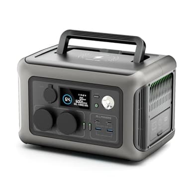 ALLPOWERS R600 Station électrique portable 299Wh, batterie LiFeP04 avec 3500 cycles+, Recharge de 0 à 80% en 30 minutes, Chargement rapide sans fil 15W, générateur solaire pour camping, extérieur