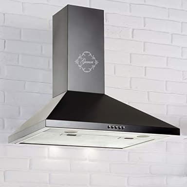 Gurari C 147 Hotte aspirante murale 50 cm •1000m³/h•Hotte murale Luxe fabricant Gurari • 3 vitesses •1000m³/h •LED •Hotte Noir •Métal noir •Recirculation possible