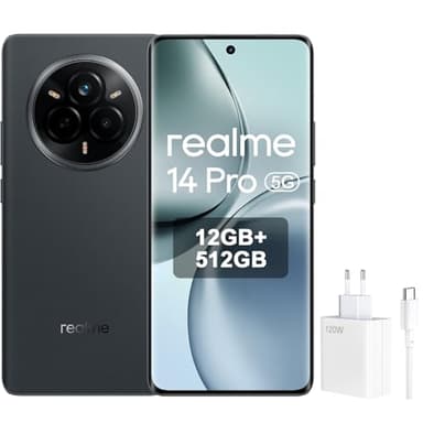 realme Smartphone 14 Pro 5G 12GB 512GB Dual SIM OLED 120Hz Gris