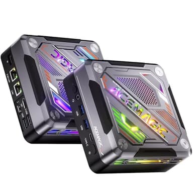 ACEMAGIC AM18 Mini PC Gamer, AMD Ryzen 7 8845HS (8C/16T, jusqu'à 5,1 GHz), AMD Zen4 Mini PC, 32 Go DDR5 (5600MHz) 1 to (PCIe4.0) NVME SSD Mini Ordinateur avec WiFi6 | 2,5G LAN | 8K UHD | Win11