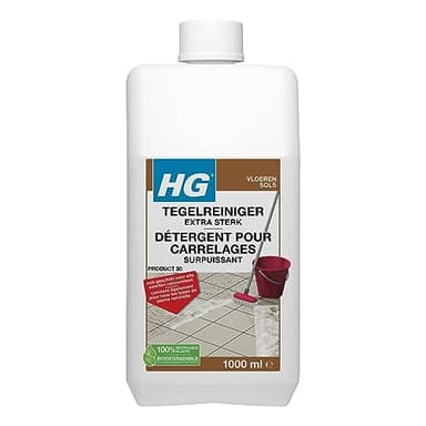 HG Nettoyant Puissant pour Carreaux et Joints - Nettoyant puissant pour sols de cuisine, salles de bains et surfaces en pierre - 1 L