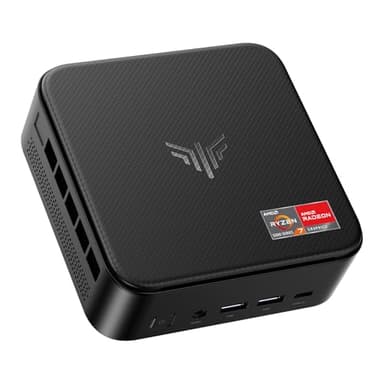 NiPoGi E3B Mini PC AMD Ryzen 7 5700U 16 Go DDR4 / 512 Go SSD Micro Ordinateur Bureau, Graphique Radeon RX Vega 8, DP + HDMI 4K, WiFi 6 BT5.2 Light Gamer PC