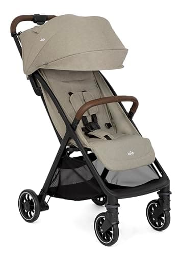 Joie - Pact™ Pro - Poussette Légère Et Compacte - Pliage Facile À Une Main - Compatible Sièges Auto - Harnais 5 Points - Suspension Tout-Terrain - Coloris Oak - Dès la Naissance