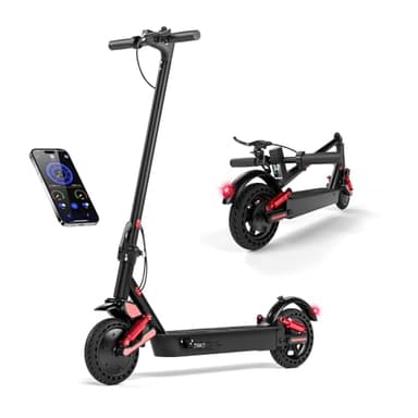 HX D06 Trottinette Électrique pour Adultes Pliable avec Batterie 36V 10Ah, Moteur 500 W, Autonomie de 25 à 30 km, 25 KM/H, Double Suspension Avant et Arrière, Pneu Plein 8,5", Écran LCD, APP