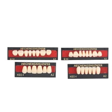 KooingTech Prothèses dentaires, fausses dents artificielles, matériau dentaire en résine synthétique, remplissage de la prothèse