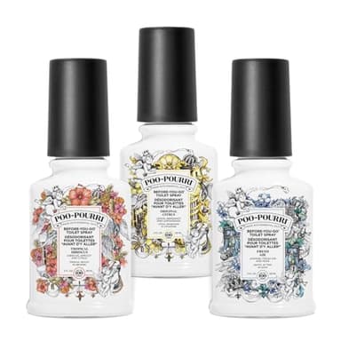 Pourri Bright & Tropical Lot de 3 désodorisants pour salle de bain – 3 mini parfums de salle de bain – Utilisation comme désodorisant pour toilettes ou désodorisant pour salle de bain – Air frais,