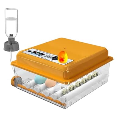 Chalixion Couveuse Oeuf Automatique avec Contrôle de Température Retournement Automatique pour 16 Oeufs, Incubateur Oeuf rouleaux réglables et ajout automatique d'eau, Couveuse Mire Oeufs Intégré