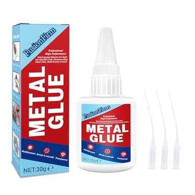 Colle pour métaux - 30g de super glue pour acier inoxydable, alliage d'aluminium, bijoux & artisanat DIY - Séchage rapide & transparente, haute adhérence - Tube pratique inclus