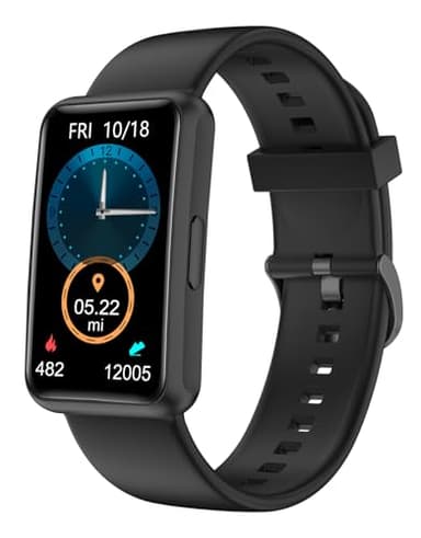 HUAKUA Montre Podometre Marche Bracelet Non Connectée Simple 1.47 Pouces Etanche IP68 pour Femme Homme Enfant Trackers d'Activité Sport Course à Pied Marche KM Calories Sommeil Chronometre Minuteur
