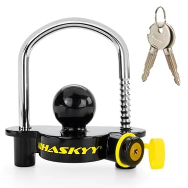 Haskyy Antivol de Remorque I Attelage à boule de remorquage I Dispositif de sécurité des caravan