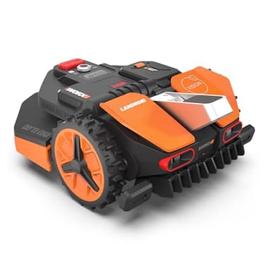 WORX LANDROID VISION 1300 m² Robot Tondeuse à gazon sans fil périphérique WR213E.1 (Caméra 4K + IA Adaptative, évite les obstacles, coupe des bordures, Multizone, précision sans réseau RTK ou antenne)