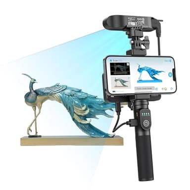 Creality Scanner 3D Ferret Pro, Scanner 3D officiel CR Scan Ferret Pro, Numérisation sans fil, Stabilisateur d'image, Numérisation couleur rapide, Précision de 0,1 mm