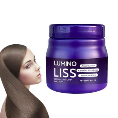 Lumino Liss Alisado, Lumino Liss Alisado sans formol, crème lissante correctrice protéinée, pour des cheveux naturellement soyeux et une douceur longue durée, sans formol (1)