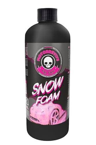 MOTORKIT Mousse Nettoyante Rose Snow Foam Motorrevive Shampooing Car Care 450 ml pour nettoyeur à pression et pompe à pression