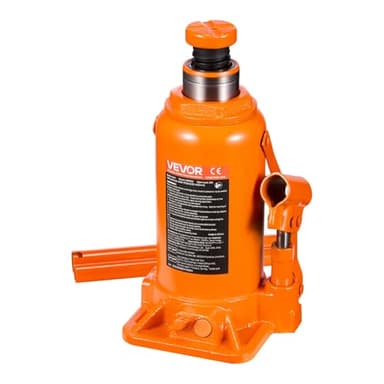 VEVOR Cric Bouteille Hydraulique avec Grande Capacité de 20 T, Cric de Levage pour Voiture Plage 22,5-43,5 cm, Construction Solide, pour Entretien Réparation Automobile SUV, Atelier Garage, Orange