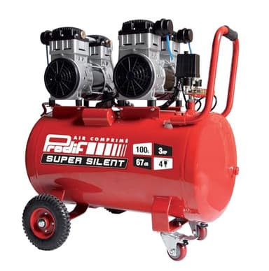 Compresseur d'atelier silencieux 100l 3cv 230v 8bar PRODIF - SIL1003