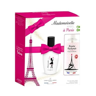 Christine Arbel Paris Mademoiselle Arbel à Paris Coffret Eau de toilette 100ml & Brume parfumée corps et cheveux Fabriqué en France