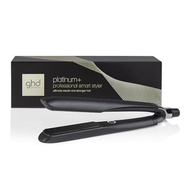 ghd - Lisseur cheveux ghd Platinum+ - Fer à lisser professionnel (Noir) - Lisse en un passage sans chaleur extrême, 75% plus brillants, 70% plus forts - Lisseur boucleur idéal cheveux colorés / abîmés