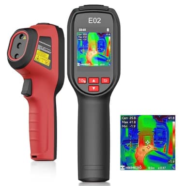Caméra thermique E02,SuperIR Résolution IR 240x240 avec caméra visible, portable d'imagerie thermique infrarouge avec pointeur laser, fréquence de rafraîchissement 20Hz, -20°C à 400°C