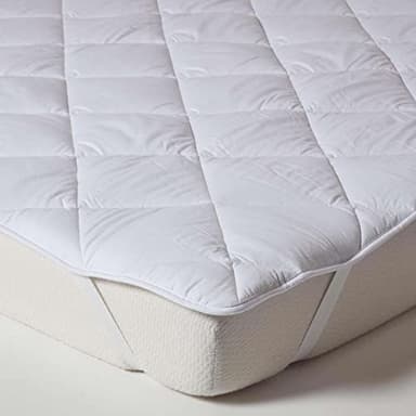 HOMESCAPES Surmatelas Luxueux en Coton, Surmatelas hypoallergénique et Anti acariens 90x190 cm
