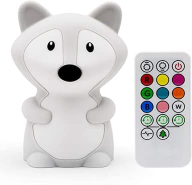 Tekemai Veilleuse pour enfants, lampe de chevet, lumières LED, soin des yeux, luminosité et couleur