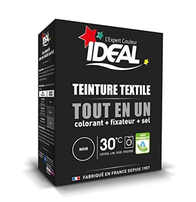 Ideal Teinture Textile Tout en un 230 g Noir