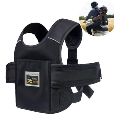 Ceinture de Sécurité Moto pour Enfants Harnais Moto Enfant Harnais de Moto pour Enfant Harnais Securite Enfant Moto Harnais de Sécurité Moto Enfants Réglable Matériau Respirant Réfléchissant