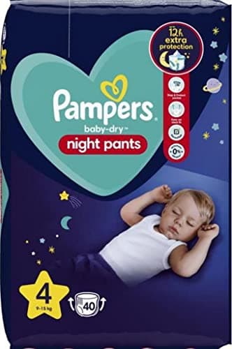 PAMPERS Baby-Dry Night Pants pour la nuit Taille 4-40 Couches-culottes
