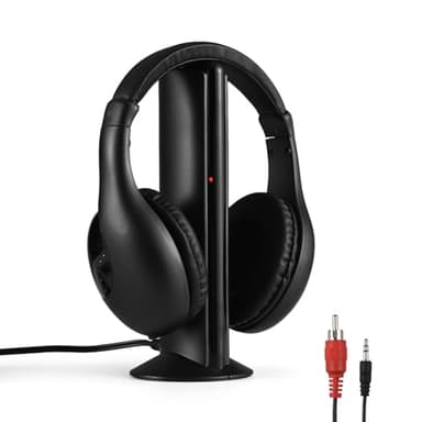 Jeffergarden Casque sans Fil pour Regarder la Télévision, Casque Supra-auriculaire Léger avec Une Portée de 98 Pieds, pour Les Personnes âgées et Les Amateurs de Télévision