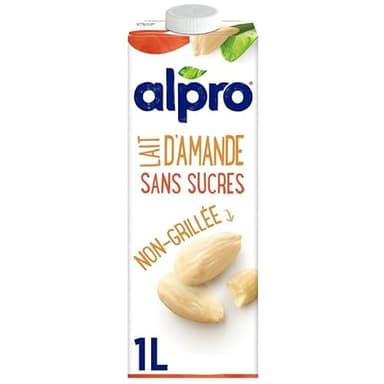 ALPRO - Alpro Lait D Amande Blanche Sans Sucres 1L - Lot De 4
